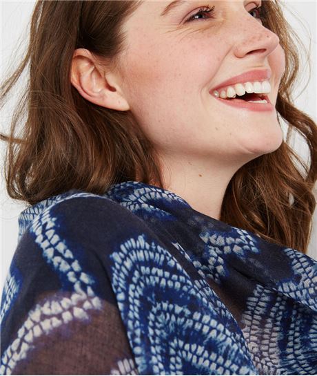 Foulard tie and dye BLEU