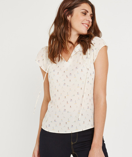 Blouse imprimée yoga IMPRIME