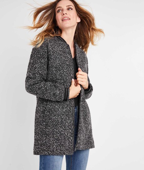 Manteau bombers gris femme GRIS