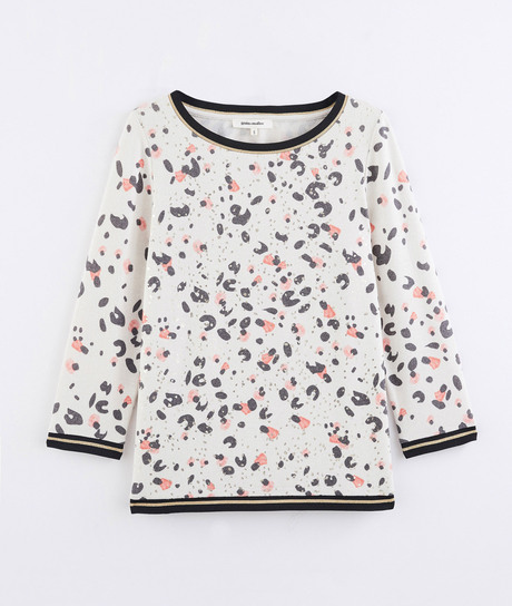 T-shirt imprimé léopard coloré BEIGE