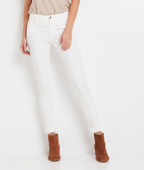 Jean LONDON slim femme BLANC