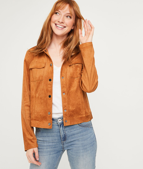 Blouson suédine camel femme CAMEL