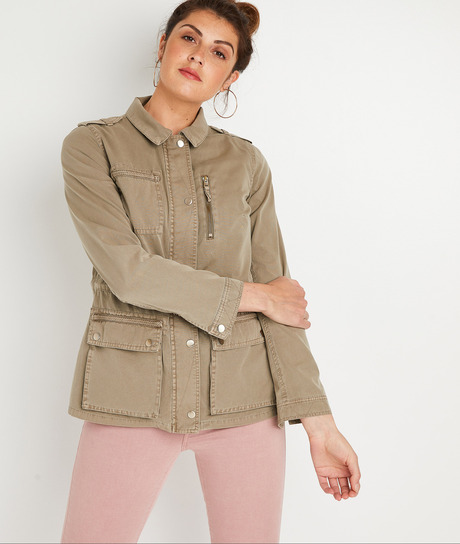 Veste militaire kaki femme KAKI