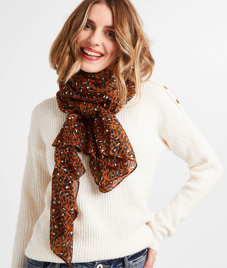 Foulard imprimé léopard femme LEOPARD