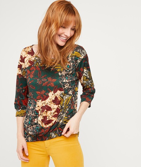 T-shirt imprimé femme VERT