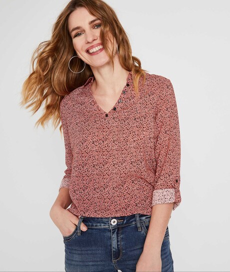 Vareuse fluide imprimée femme IMPRIME