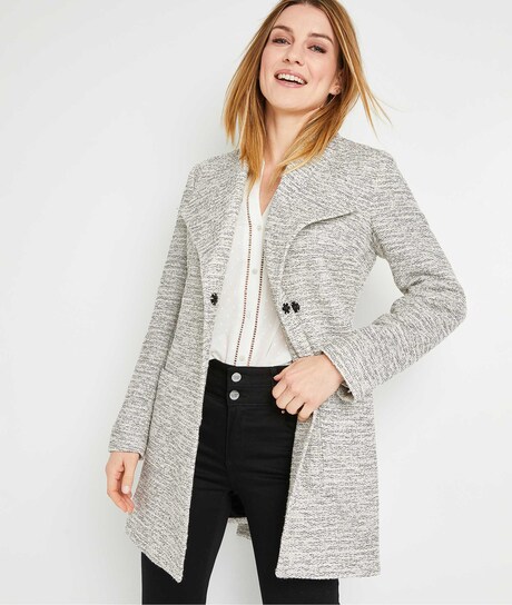 Manteau mi-long beige femme BEIGE