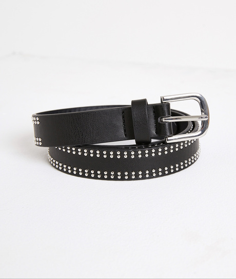 Ceinture noire à clous femme NOIR