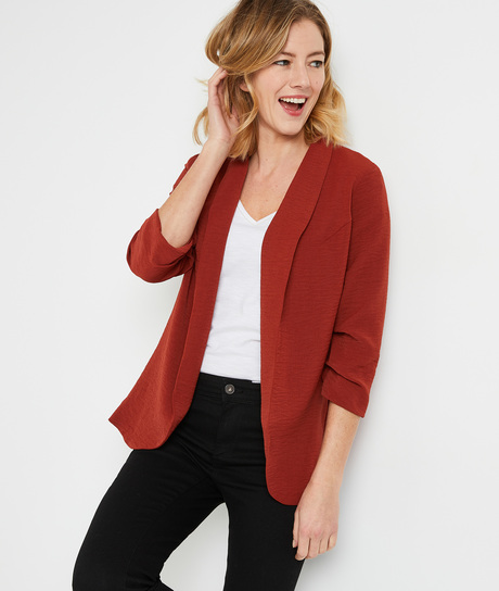 Veste fluide terracotta femme SIENNE