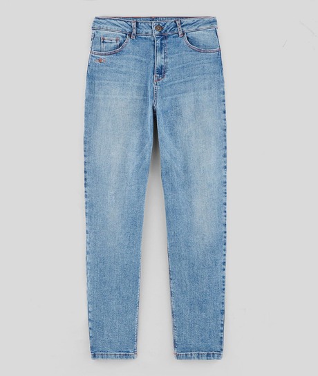 Jean mom femme STONE