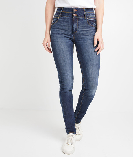 Jean MILAN slim taille haute femme RINSE
