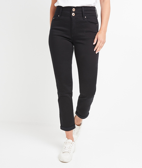 Jean HANOI raccourci taille haute femme BLACK