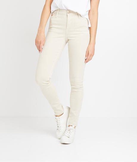 Pantalon slim push up coloré femme BEIGE CLAIR