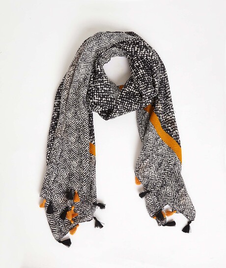 Etole imprimée femme GRIS