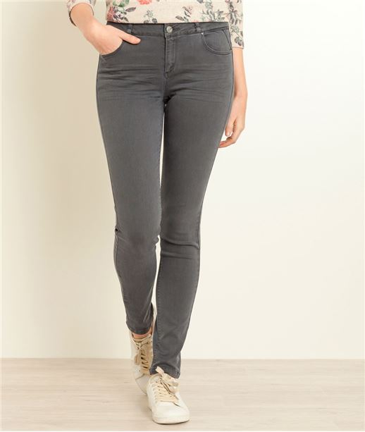 Jean femme taille haute couleurs ARDOISE