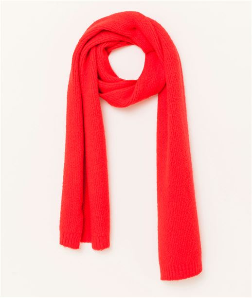 Echarpe femme tricotée ROUGE