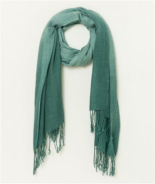 Echarpe femme tie and dye EMERAUDE CLAIR
