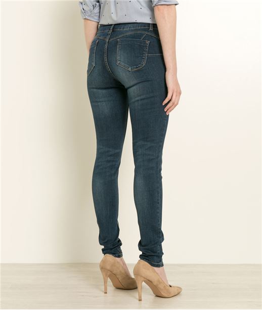 Jean femme slim taille haute push up DARK STONE