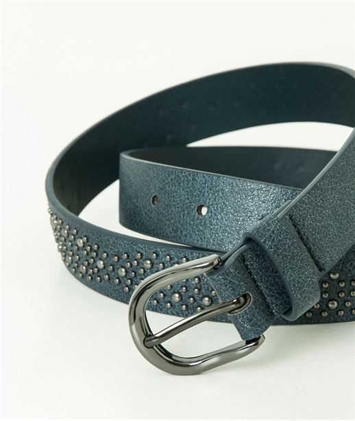 Ceinture femme studs BLEU