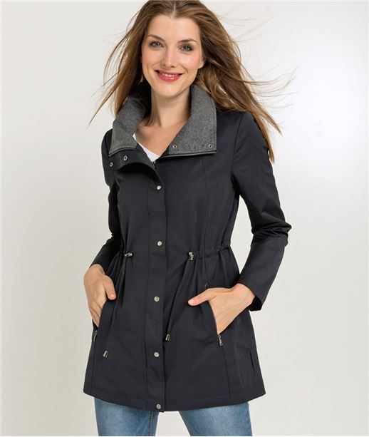 Parka femme avec capuche intégrée MARINE