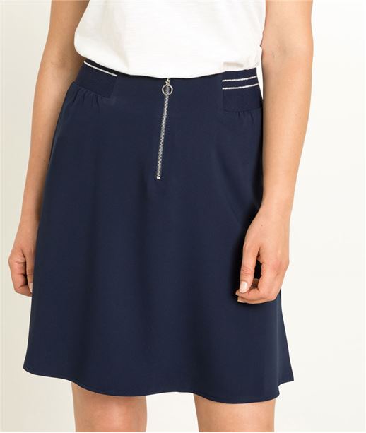 Jupe femme fluide marine MARINE