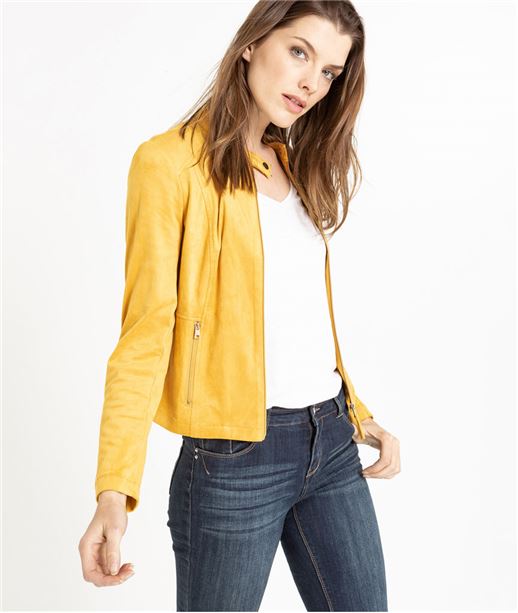 Blouson femme souple en suédine MIEL