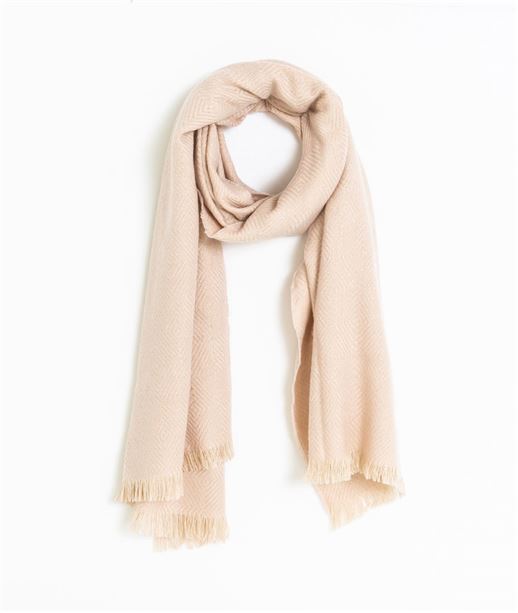 Echarpe femme unie ROSE CLAIR