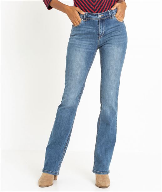 Jean bootcut effet délavé DARK STONE