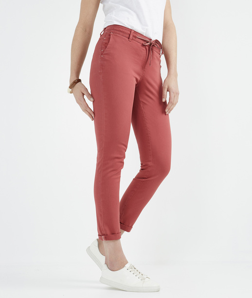 Pantalon chino avec ceinture BLUSH