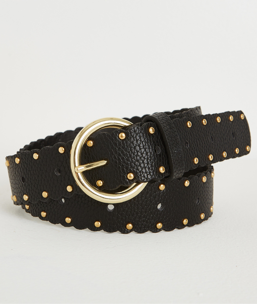 Ceinture bord dentelle NOIR