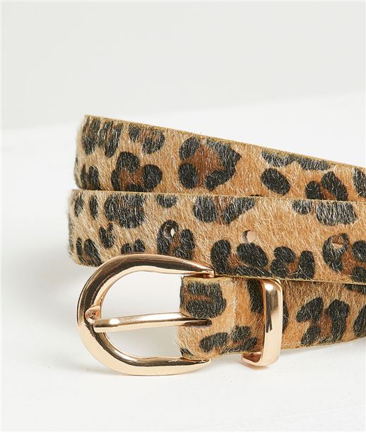 Ceinture femme effet peau de bête PEAU DE BETE
