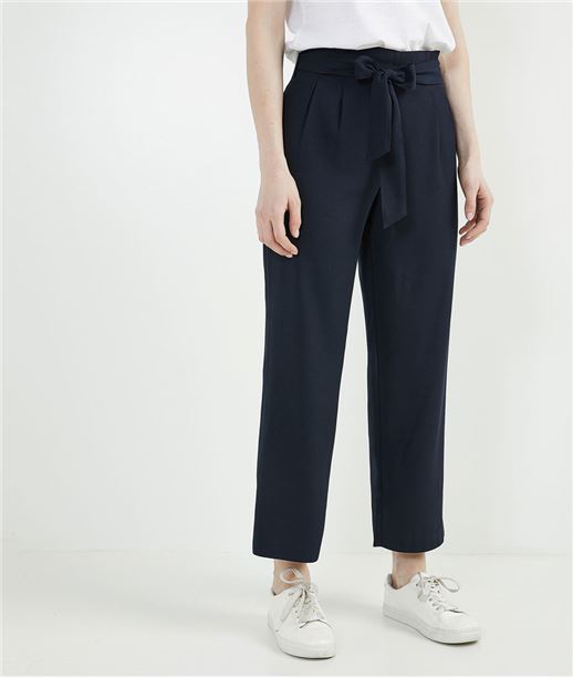 Pantalon paper bag MARINE