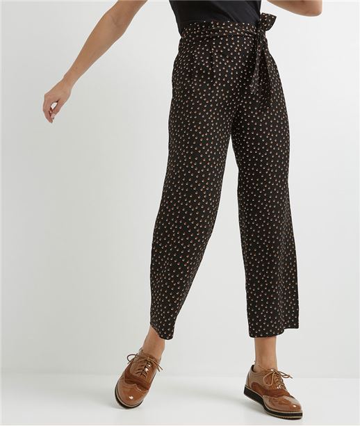 Pantalon paper bag MULTICOLORE