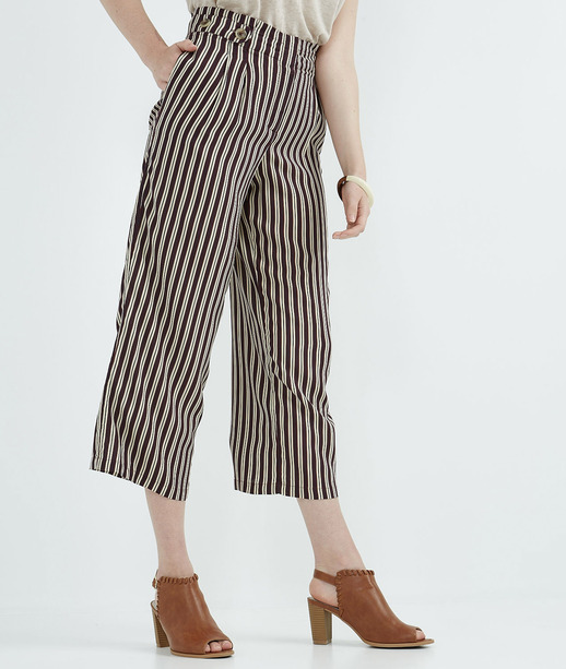 Pantalon femme palazzo fluide MULTICOLORE
