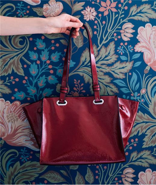 Sac femme verni rouge ROUGE