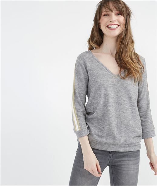 Pull femme athlesure gris GRIS