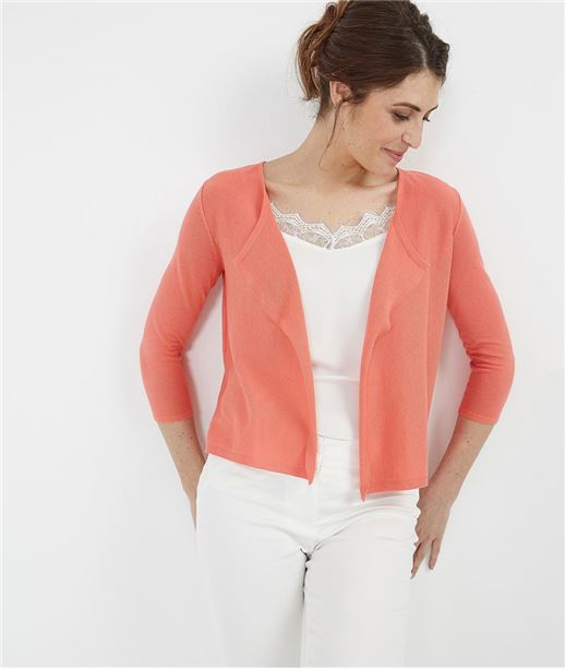 Gilet femme basique en coton CORAIL