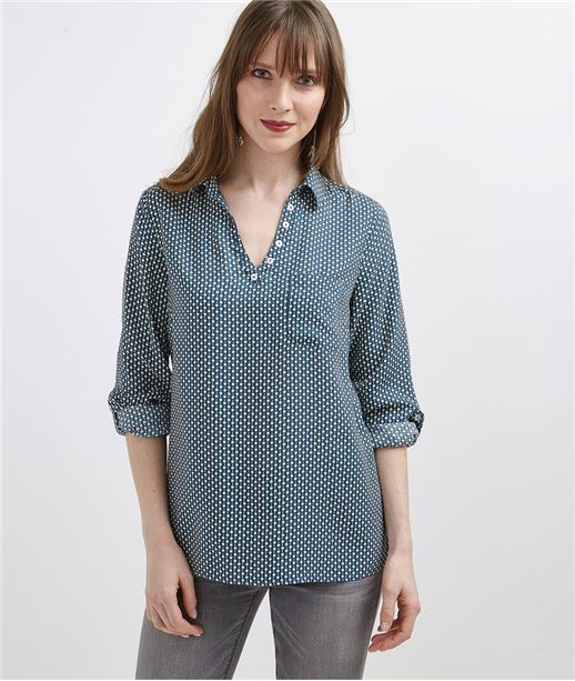Blouse femme fluide imprimée CANARD