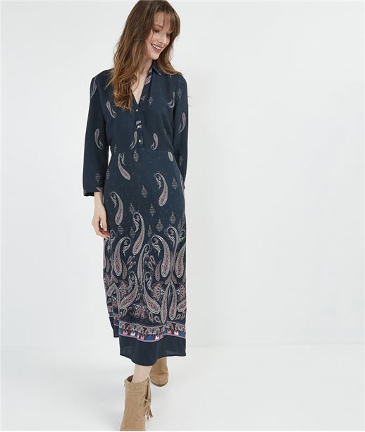 Robe femme longue et imprimée MARINE