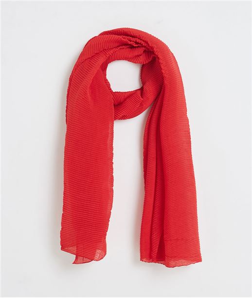 Foulard femme plissé JAUNE