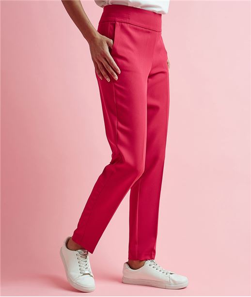 Pantalon femme fluide fuchsia FUCHSIA