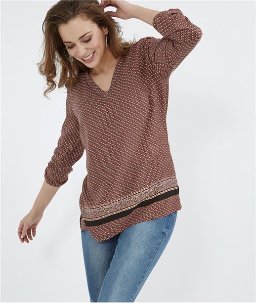 Blouse femme fluide et imprimée IMPRIME