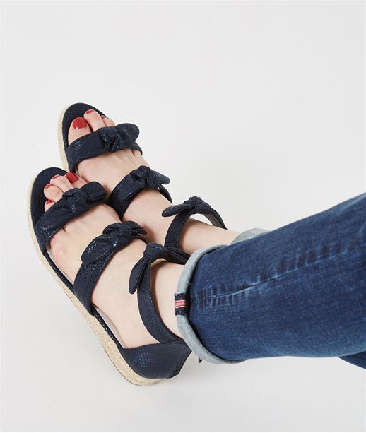 Sandales marine avec noeuds MARINE