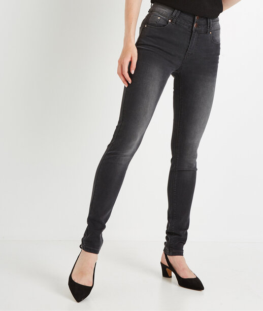 Jean slim taille haute GREY