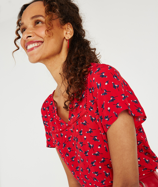 Blouse imprimée fleuri IMP.ROUGE