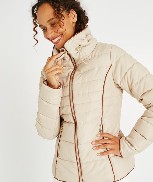 Doudoune chaude et courte BEIGE