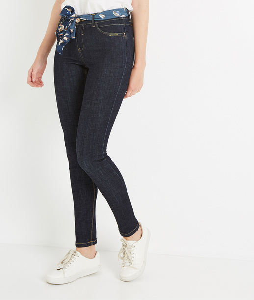 Jean slim effet délavé BRUT