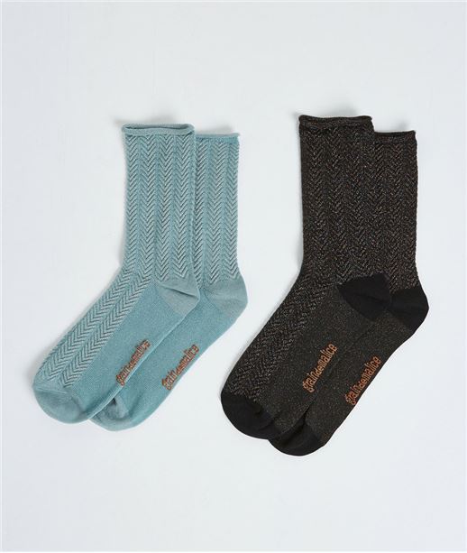 Lot de 2 paires de chausettes JADE