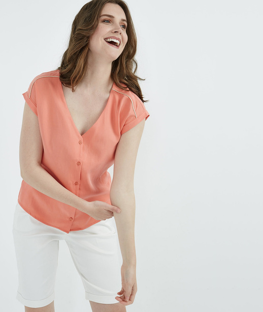 Chemise fluide unie CORAIL
