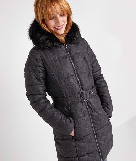 Doudoune grise femme GRIS
